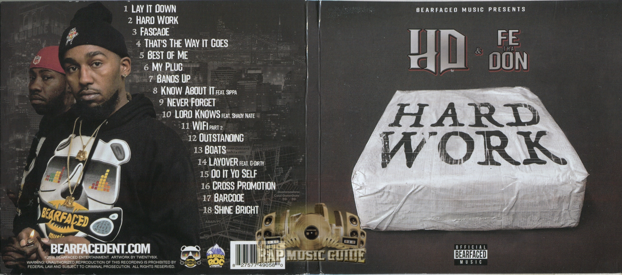 HD Fe Tha Don Hard Work CD Rap Music Guide